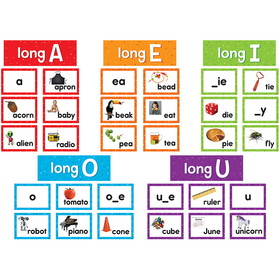 Teacher Created Resources TCR20851 Long Vowels Pocket Chart Cards