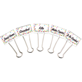 Teacher Created Resources TCR20855 Confetti Binder Clips Large Mgmt