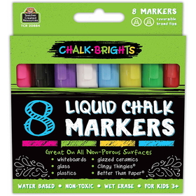 Teacher Created Resources TCR20884 Chalk Brights Liq Chalk Markers 8Pk