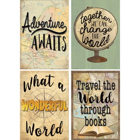 Teacher Created Resources TCR2088529 Travel The Map Poster Set 4 Pcs