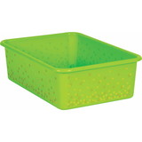 Teacher Created Resources TCR20897 Lime Confetti Large Plastic Bin