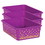 Teacher Created Resources TCR20899-3 Purple Confetti Large, Plastic Bin (3 EA)