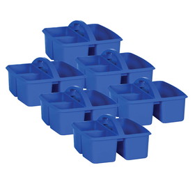 Teacher Created Resources TCR20903-6 Blue Plastic Storage Caddy (6 EA)