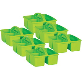 Teacher Created Resources TCR20905-6 Lime Plastic Storage Caddy (6 EA)