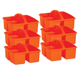 Teacher Created Resources TCR20907-6 Orange Plastic Storage Caddy (6 EA)