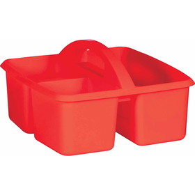 Teacher Created Resources TCR20910 Red Plastic Storage Caddy