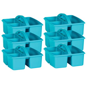 Teacher Created Resources TCR20911-6 Teal Plastic Storage Caddy (6 EA)