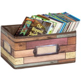 Teacher Created Resources TCR20913 Reclaimed Wood Small Storage Bin