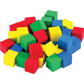 Teacher Created Resources TCR20938 Multicolor 3/4In Foam Cubes 40 Ct Stem Basics