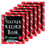 Teacher Created Resources TCR2119-6 Teacher Record Book, Chalkboard (6 EA)