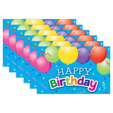 Teacher Created Resources TCR2141-6 Happy Birthday Balloons, Postcards (6 PK)
