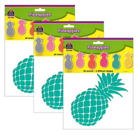 Teacher Created Resources TCR2156-3 Tropical Punch Pineapples, Accents (3 PK)