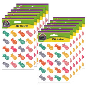 Teacher Created Resources TCR2158-12 Trpcl Punch Pineappl Stckrs (12 PK)