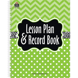 Teacher Created Resources TCR2384 Lime Chevrons And Dots Lesson Plan - Record Book