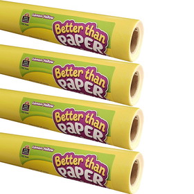 Teacher Created Resources TCR32350 Lemon Yellow Bb Roll 4/Ct, Better Than Paper