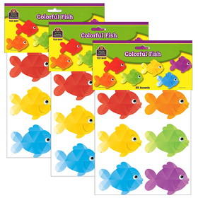 Teacher Created Resources TCR3549-3 Colorful Fish Accents (3 PK)