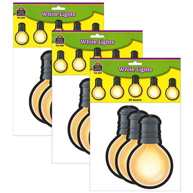 Teacher Created Resources TCR3557-3 White Light Bulbs Accents (3 PK)