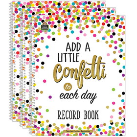 Teacher Created Resources TCR3570-3 Confetti Record Book (3 EA)