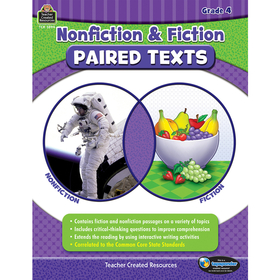 Teacher Created Resources TCR3894 Nonfiction Fiction Paired Texts Gr4