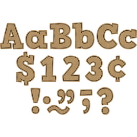 Teacher Created Resources TCR3938 Burlap Bold Block 4In Letters