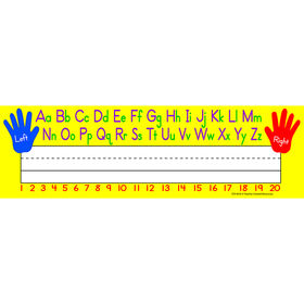 Teacher Created Resources TCR4019 Left Right Alphabet 36Pk Flat Name Plates