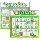 Teacher Created Resources TCR4188-2 Polka Dot School Calendar Bb, Set (2 EA)