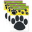 Teacher Created Resources TCR4277-3 Accents Black Paw Prints (3 PK)