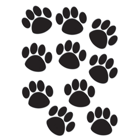 Teacher Created Resources TCR4277 Accents Black Paw Prints