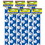 Teacher Created Resources TCR4620-6 Blue With White Paw Prints, Straight Border Trim (6 PK)