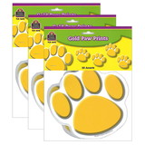 Teacher Created Resources TCR4645-3 Gold Paw Prints Accents (3 PK)