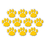 Teacher Created Resources TCR4645 Gold Paw Prints Accents, Price/EA