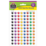 Teacher Created Resources TCR4742 Colorful Paw Prints Mini Stickers Value Pack