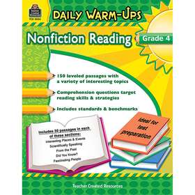 Teacher Created Resources TCR5034 Daily Warm Ups Gr 4 Nonfiction - Reading