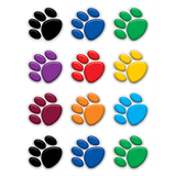 Teacher Created Resources TCR5116 Colorful Paw Prints Mini Accents