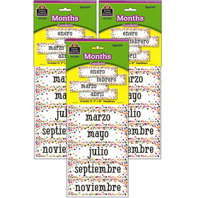 Teacher Created Resources TCR5325-3 Confetti Spanish Monthly, Headliners (3 PK)