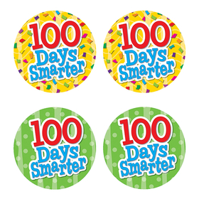 Teacher Created Resources TCR5393 100 Days Smarter Wear Em Badges