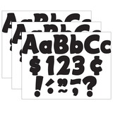 Teacher Created Resources TCR5453-3 Black Funtastic 4In Letters, Combo Pk (3 PK)