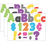 Teacher Created Resources TCR5454-3 Chevron Funtastic 4In, Letters Combo Pk (3 PK)
