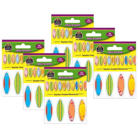 Teacher Created Resources TCR5537-6 Surfboards Mini Accents (6 PK)