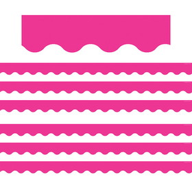 Teacher Created Resources TCR5582-6 Hot Pink Scalloped Border, Trim (6 PK)