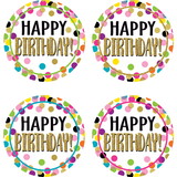 Teacher Created Resources TCR5598 Confetti Happy Birthday Badges
