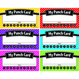 Teacher Created Resources TCR5608 Polka Dots Punch Cards