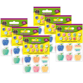 Teacher Created Resources TCR5635-6 Watercolor Apples Mini, Accents (6 PK)