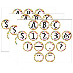 Teacher Created Resources TCR5849-3 Confetti Circle Letters (3 PK)
