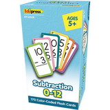 Edupress TCR62028 Subtraction Flash Cards All Facts, 0-12