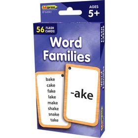 Edupress TCR62043 Word Families Flash Cards