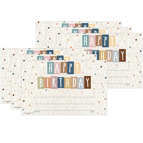 Teacher Created Resources TCR7135-6 Birthday Awards Everyone, Is Welcome (6 PK)