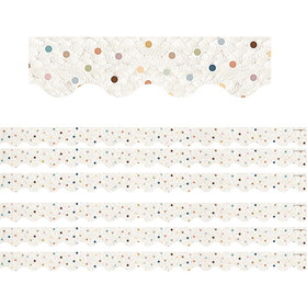 Teacher Created Resources TCR7158-6 Welcome Dots Scalloped Bordr (6 PK)