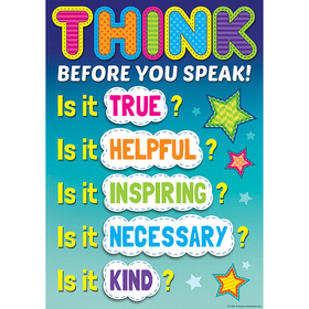 Teacher Created Resources TCR7408 Before You Speak Positive Poster