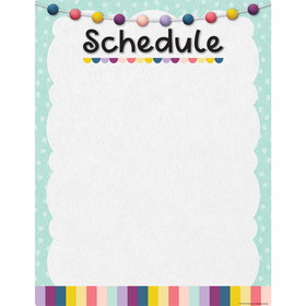 Teacher Created Resources TCR7491 Oh Happy Day Schedule Write-On, Wipe-Off Chart